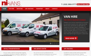 NI Vans New Website